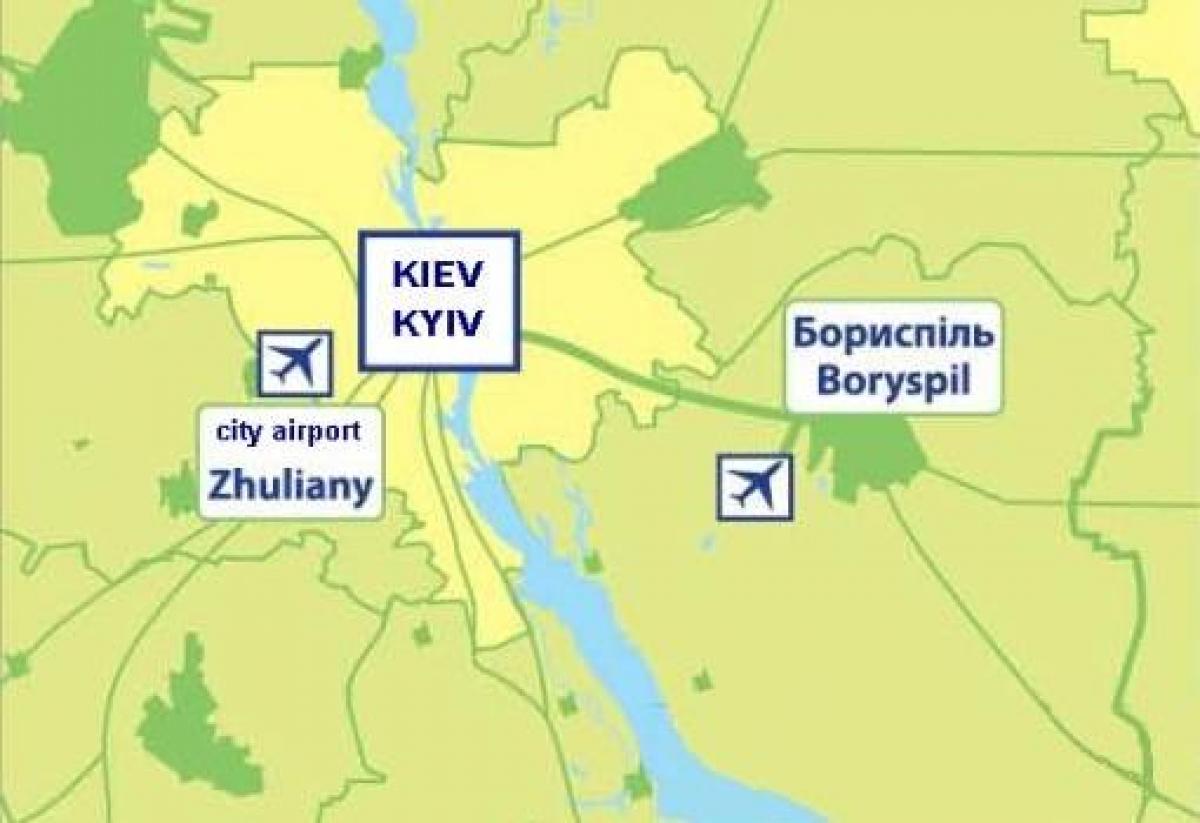 Kiev airports map