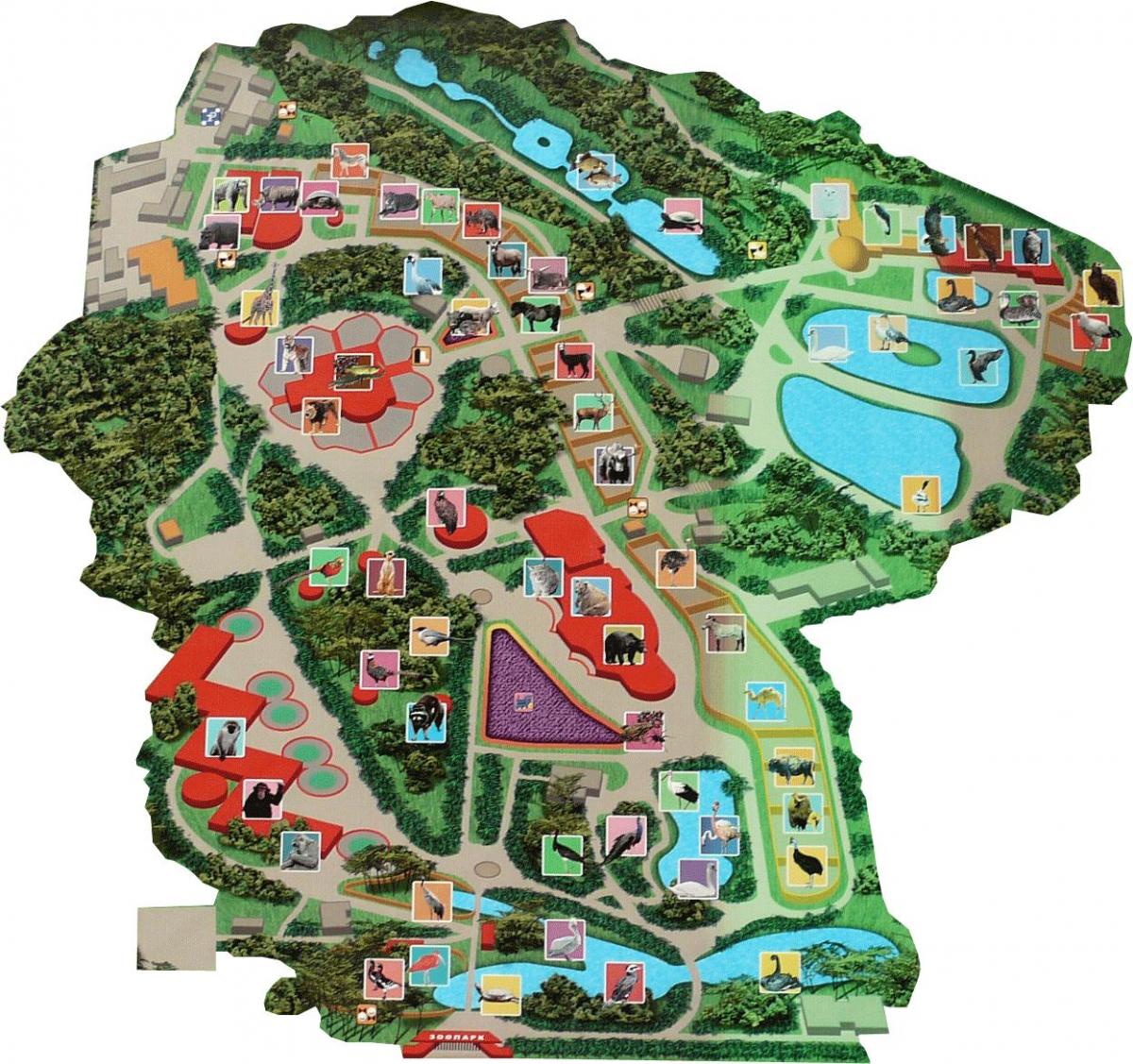 Kiev zoo park map